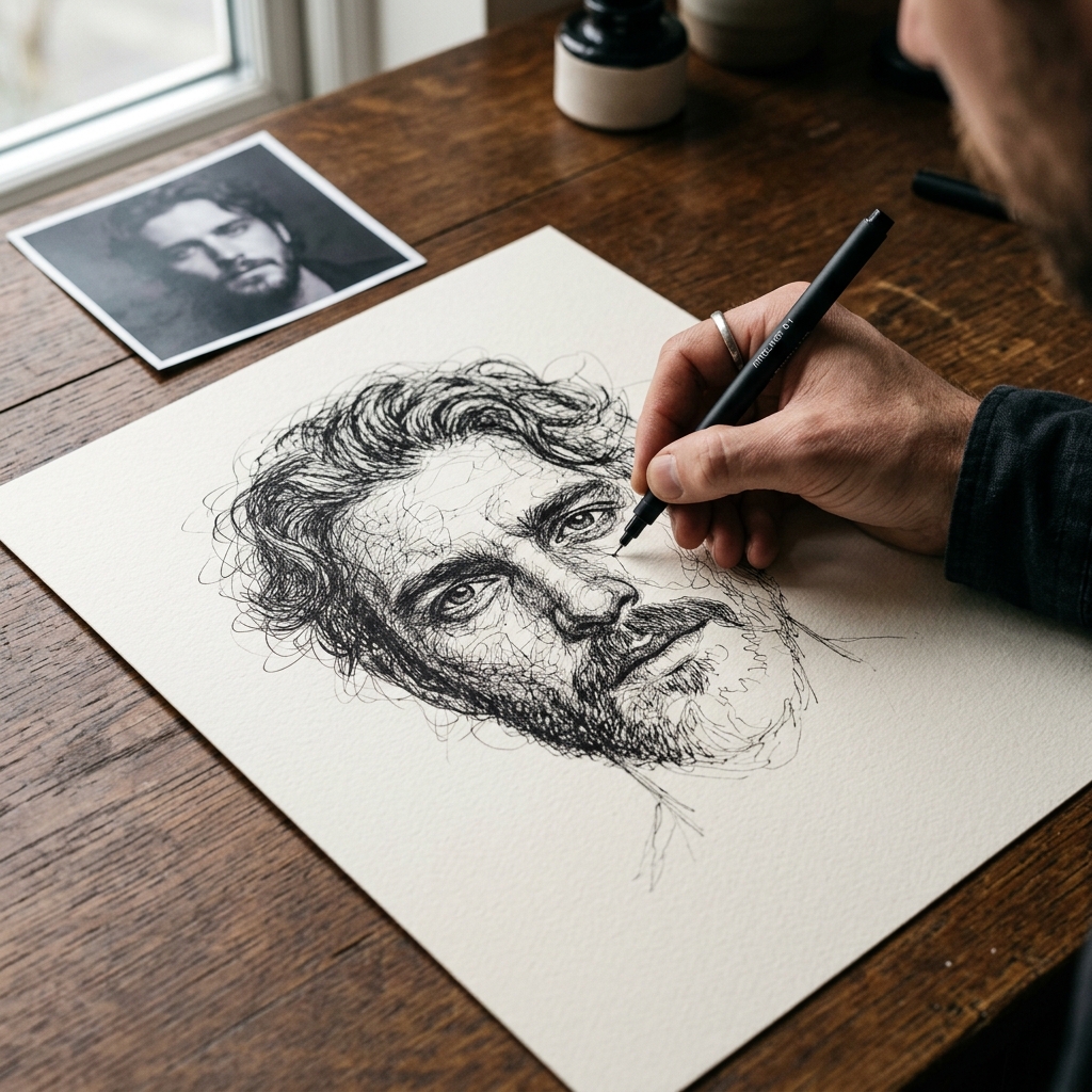 Handcrafted fine art creation process at THE AAS